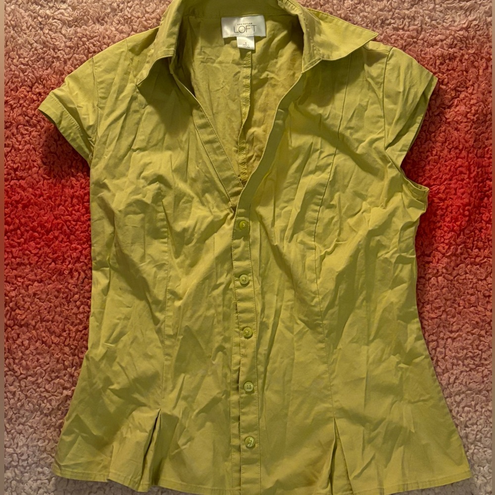 vintage green blouse